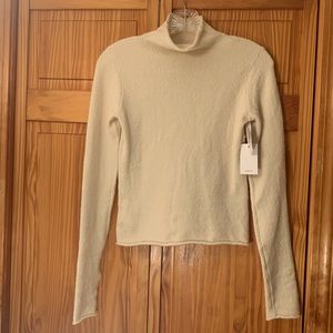 Aritzia birch colored sweater
